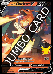 JUMBO OVERSIZED  Lance's Charizard V - SWSH133 - SWSH Black Star Promos